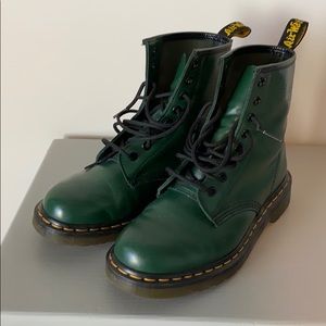 Green Dr Martens size 7